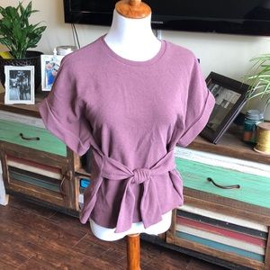 Express Textures Knot Front Top